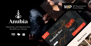Anubia  Smoking and Hookah Bar WordPress Theme