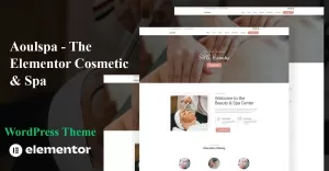 Aoulspa– The Elementor Cosmetic & Spa One page WordPress Theme