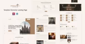 Apocalyptica Church - Religion Elementor Landing Page