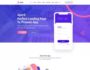 Apork - Product Landing WordPress Theme - TemplateMonster