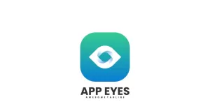 App Eyes Gradient Logo Style