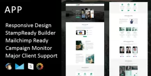 APP - Multipurpose Responsive Email Template + Stampready Builder
