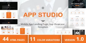 App Studio - Mobile App Landing Page, App Showcase Template