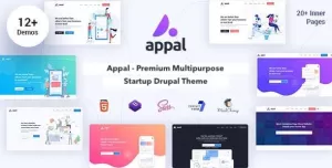 Appal - Multipurpose Startup & Landing Page Theme for Drupal