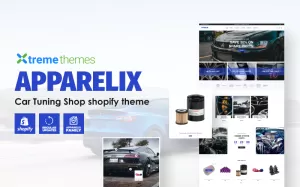 Apparelix Car Tuning Shop Shopify Theme - TemplateMonster