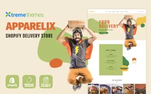 Apparelix Food Delivery Shopify Theme - TemplateMonster