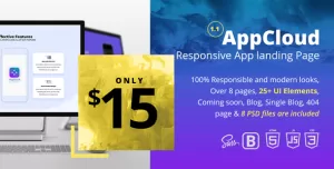 AppCloud Responsive App Landing Page