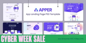 APPER - App Landing Page PSD Template
