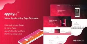 Appify - Responsive Creative App Landing Page Template