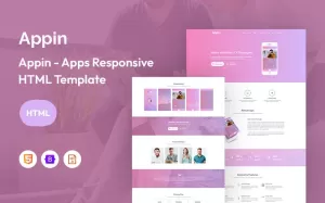 Appin – Apps Responsive Website Template - TemplateMonster