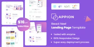 Appion - React Next Landing Page Template