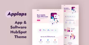 Applaps – App Software HubSpot theme