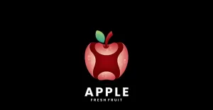 Apple Color Gradient Logotyp