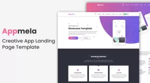 Appmela - Creative App Landing Page Template - Themes ...