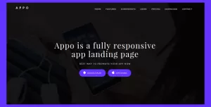 Appo Responsive app landing template