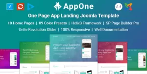 AppOne - App Landing Joomla Template