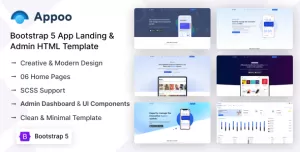 Appoo - App Landing & Admin Dashboard Template