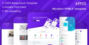 APPOS - App Landing Page Template Bootstrap