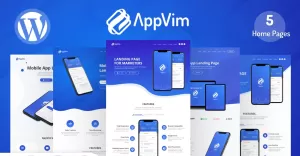 AppVim - App Landing Page WordPress Theme - TemplateMonster