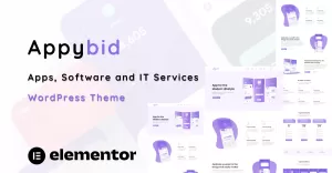 Appybid - Software , Apps and IT Solution WordPress Theme