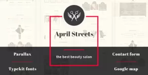 April Streets- Hair, Spa, Manicure - Muse Template