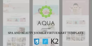 Aqua - Spa and Beauty Joomla VirtueMart Template