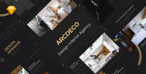 Arcdeco - Interior Design, Architecture & Decor Sketch Template