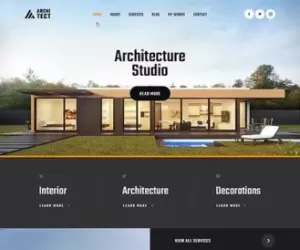 Architecture Agency WordPress Theme for modern homes offices