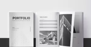 Architecture Interior Portfolio Template Design