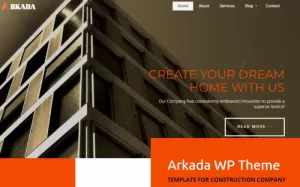 Arkada - Construction WordPress Theme - TemplateMonster