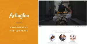 Arlington : Photography PSD Template