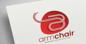 Arm Chair Modern Home and Office Furniture Logo