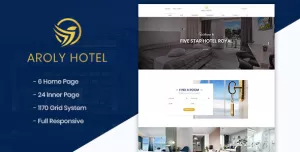 Aroly  Hotel and Accommodation Booking PSD Template