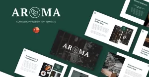 Aroma - Coffee Shop & Cafe Powerpoint Template
