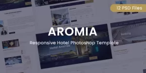 Aromia Hotel PSD Template