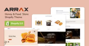 Arrax - Honey & Food  Store Shopify Theme
