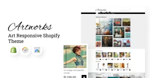 Artworks - Art Responsive Shopify Theme - TemplateMonster