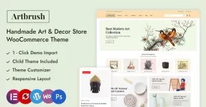 Artbrush - Handmade Art, Painting and Decore  Store Elementor WooCommerce Responsive Theme