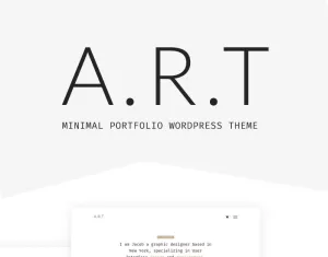 Artis - Minimal Portfolio & Shop WordPress Theme