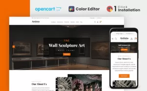 Artista - Art Gallery Store Opencart Theme - TemplateMonster
