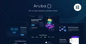 Aruba - Crypto & ICO Elementor WordPress-thema