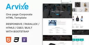Arvixe-One Page Corporate Html Template