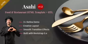 Asahi - Food & Restaurant HTML Template