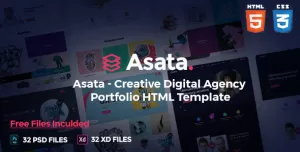 Asata - Creative Digital Agency Portfolio Template