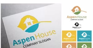 Aspen Home - Real Estate Logo Template - TemplateMonster
