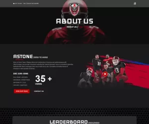Astones - American Football Team & Sports Elementor Template Kit