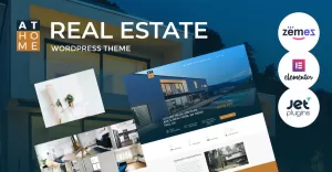 At Home - Real Estate WordPress Elementor Theme