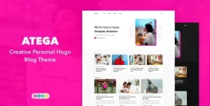 Atega – Creative Personal Blog Theme for HUGO