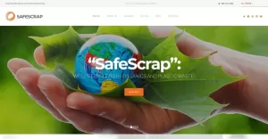 Återvinningstjänster Miljö WordPress-tema - TemplateMonster