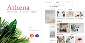 Athena - Minimal Blog/Magazine HTML Template